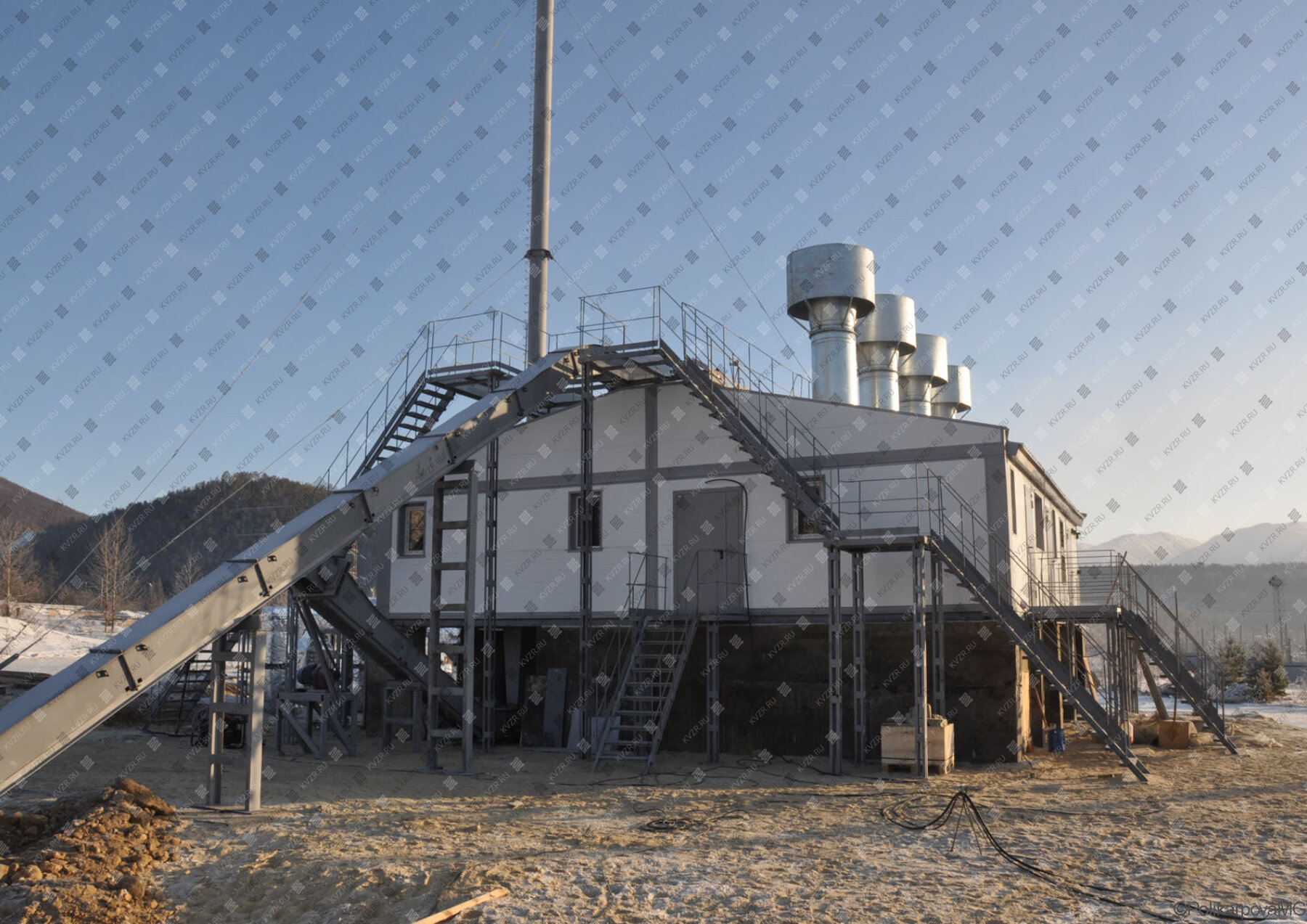 Модульная твердотопливная котельная