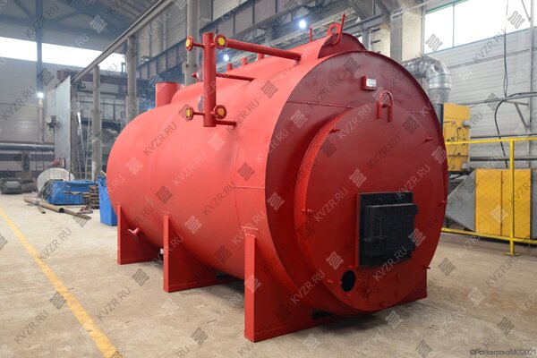 Паровой котел твердом топливе 1200 кг 130 С на